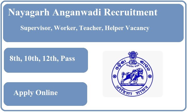 Nayagarh Anganwadi Recruitment 2023 Supervisor, Worker, Teacher, Helper Vacancy